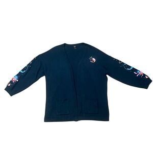 Disney Lilo & Stitch Cardigan Embroidered Rocket Space Theme Sweater Plus Size 2